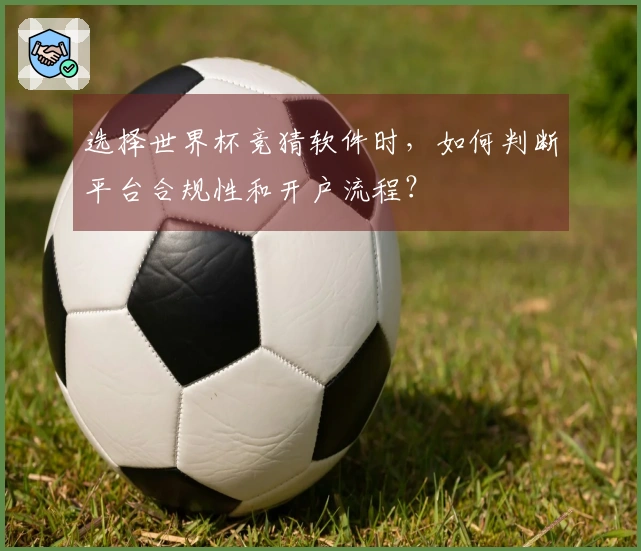 选择世界杯竞猜软件时，如何判断平台合规性和开户流程？